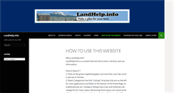 Desktop Screenshot of landhelp.info