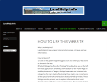 Tablet Screenshot of landhelp.info